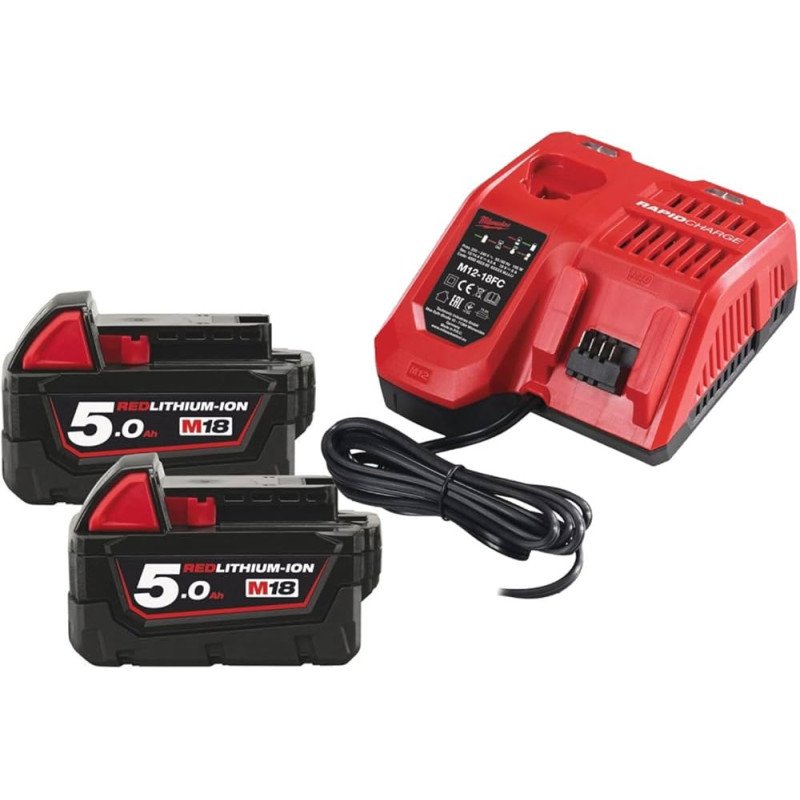 KIT 2 BATT. 18V-5AH MILWAUKEE 4933459217 - Mondoferramenta