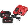 KIT 2 BATT. 18V-5AH MILWAUKEE 4933459217 - Mondoferramenta