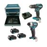 MAKITA CLX228SAX2 KIT AVVITATORI PERCUSSIONE E IMPULSI 12V - Mondoferramenta