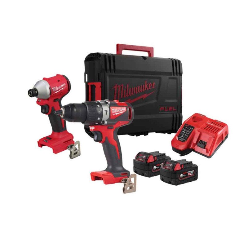 KIT TRAPANO PERCUSSORE+AVV.IMPULSI 1/4 HEX M18 BLPP2A2-502X 4933464522 - Mondoferramenta