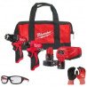 KIT TRAPANO PERCUSSORE+AVVITATORE.IMPULSI 1/4 HEX (12V) M12  BLPP2B-422B 4933500425 - Mondoferramenta