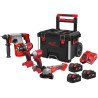 KIT TRAPANO PERCUSSORE+TASSELATORE+SMERIGLIATRICE+AVVITATORE IMPULSI 1/4 HEX M18 BLPP4-503 4933498579 - Mondoferramenta